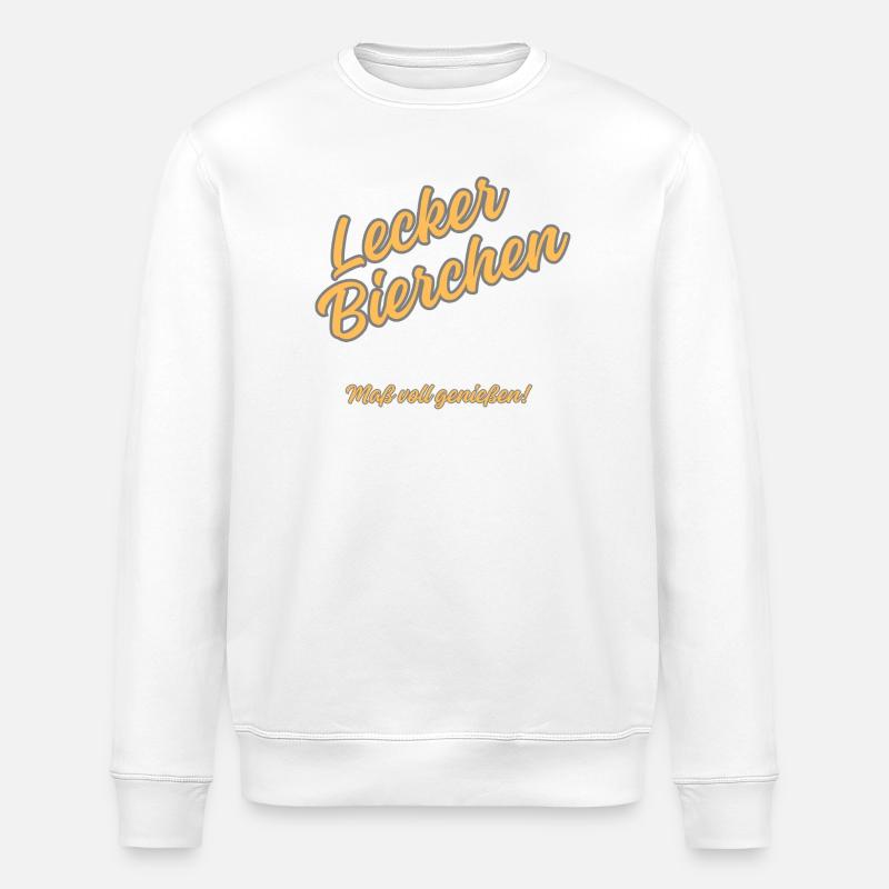 Lecker Bierchen – Maß voll Genießen - Stanley/Stella Unisex Bio-Sweatshirt ROLLER - Weiß
