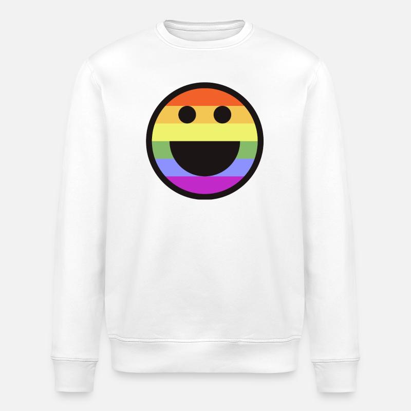 Fierté LGBTQ arc-en-ciel - Sweat bio ROLLER Stanley/Stella Unisexe - blanc