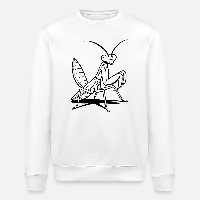 Gottesanbeterin - Stanley/Stella Unisex Bio-Sweatshirt ROLLER - Weiß