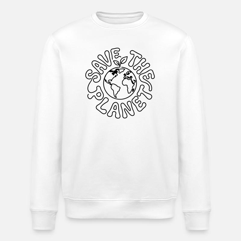Sauver la planète - Sweat bio ROLLER Stanley/Stella Unisexe - blanc