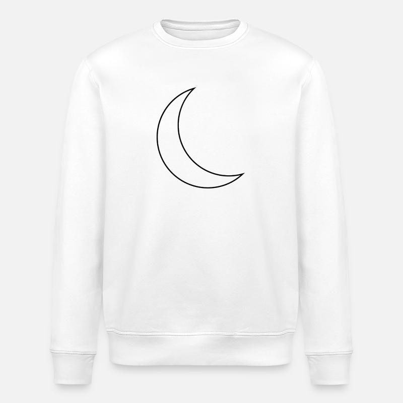Mondsichel - Stanley/Stella Unisex Bio-Sweatshirt ROLLER - Weiß