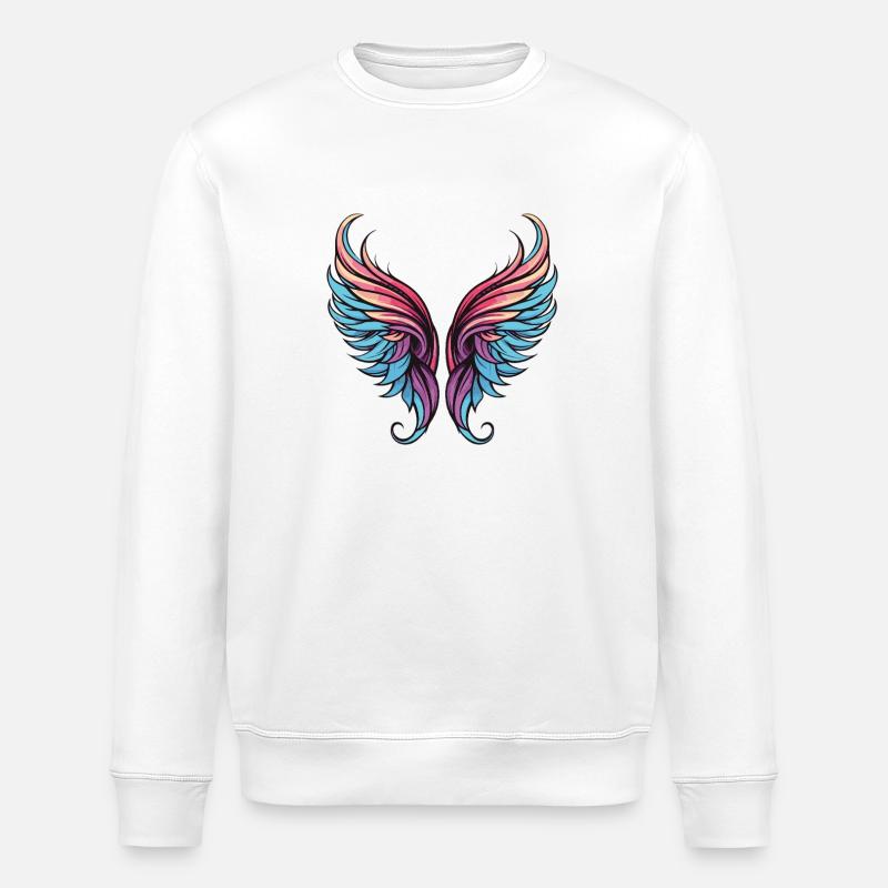 Icône des ailes - Sweat bio ROLLER Stanley/Stella Unisexe - blanc