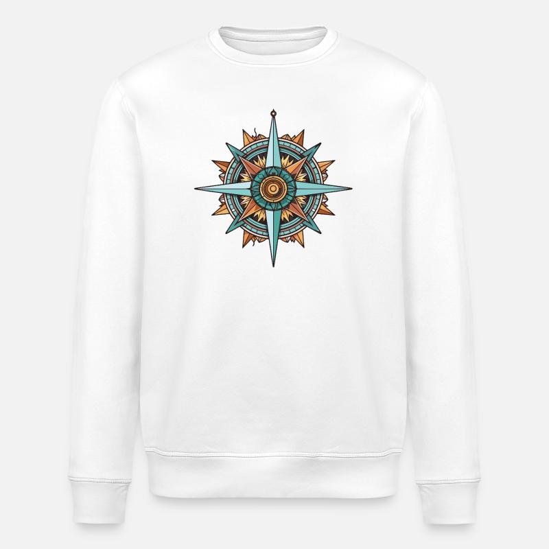 Compass Travel - Stanley/Stella ROLLER Unisex Organic Sweatshirt - white