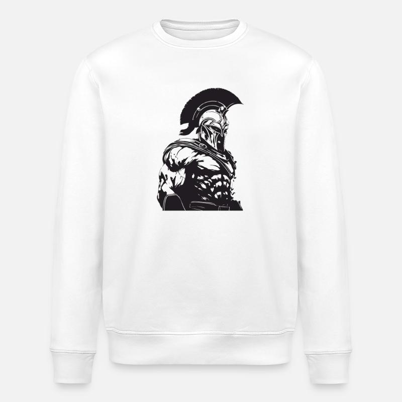 Spartaner Gladiator Bodybuilding - Stanley/Stella Unisex Bio-Sweatshirt ROLLER - Weiß