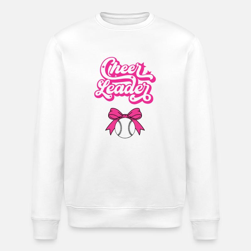 Cheer Leader Bow Baseball Pink - Sweat bio ROLLER Stanley/Stella Unisexe - blanc