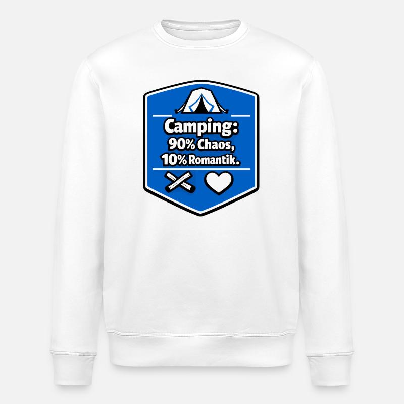 Motorhome camping camping - Stanley/Stella ROLLER Unisex Organic Sweatshirt - white