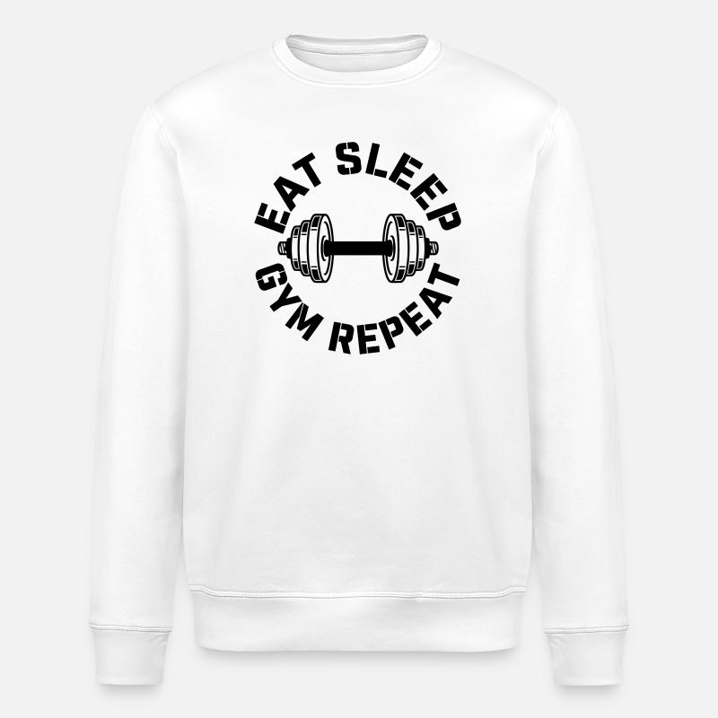gymnase - Sweat bio ROLLER Stanley/Stella Unisexe - blanc