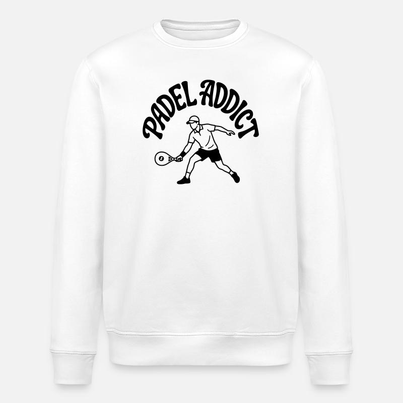 Padelspieler - Stanley/Stella Unisex Bio-Sweatshirt ROLLER - Weiß
