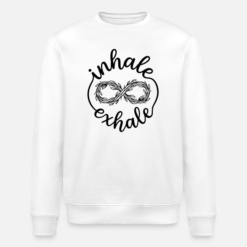 meditation - Stanley/Stella ROLLER Unisex Organic Sweatshirt - white