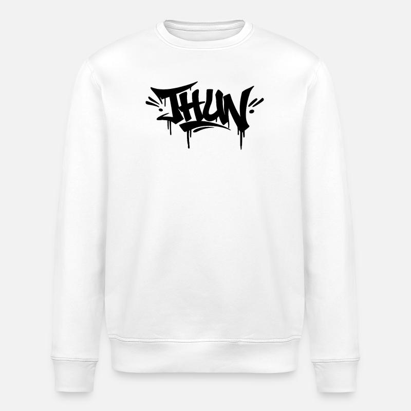 Thun Bern Graffiti Day - Stanley/Stella ROLLER Unisex Organic Sweatshirt - white