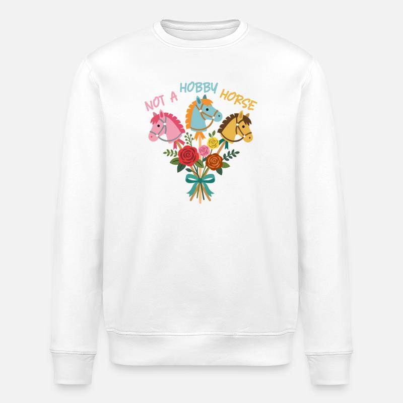 Bouquet de cavalerie pour loisirs - Sweat bio ROLLER Stanley/Stella Unisexe - blanc