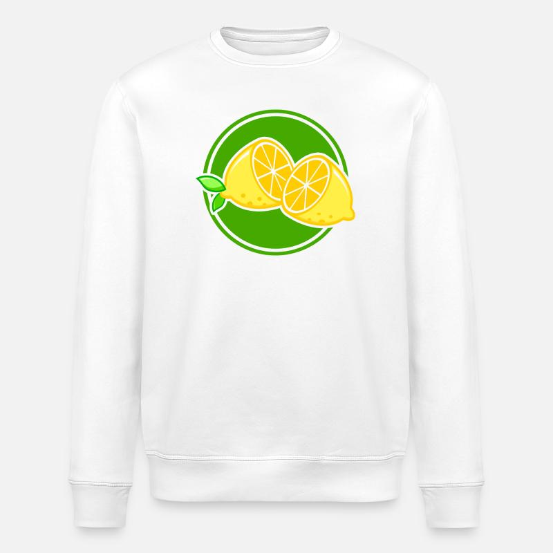 Zitrone - Stanley/Stella Unisex Bio-Sweatshirt ROLLER - Weiß