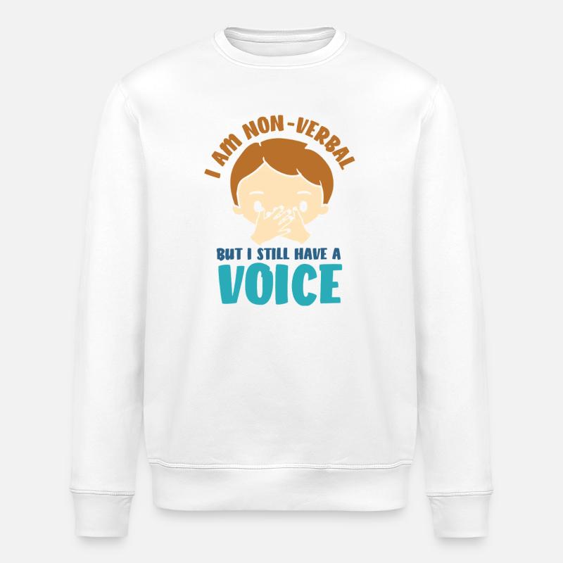 autismus autist asperger syndrom - Stanley/Stella Unisex Bio-Sweatshirt ROLLER - Weiß