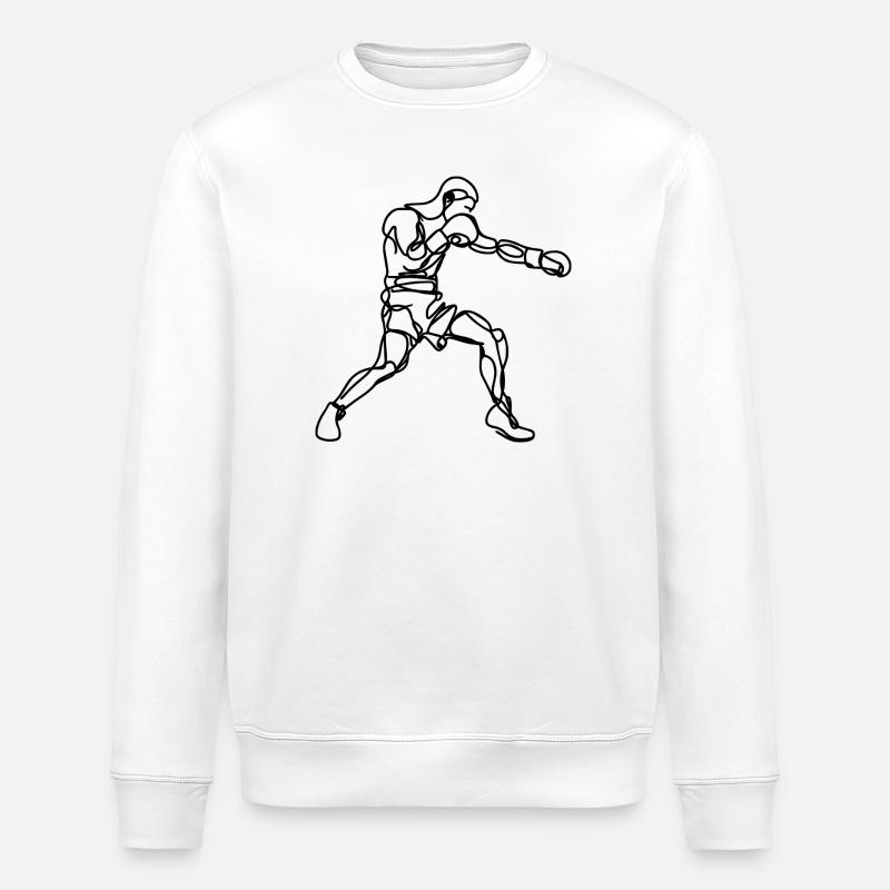 Graphismes de boxe - Sweat bio ROLLER Stanley/Stella Unisexe - blanc