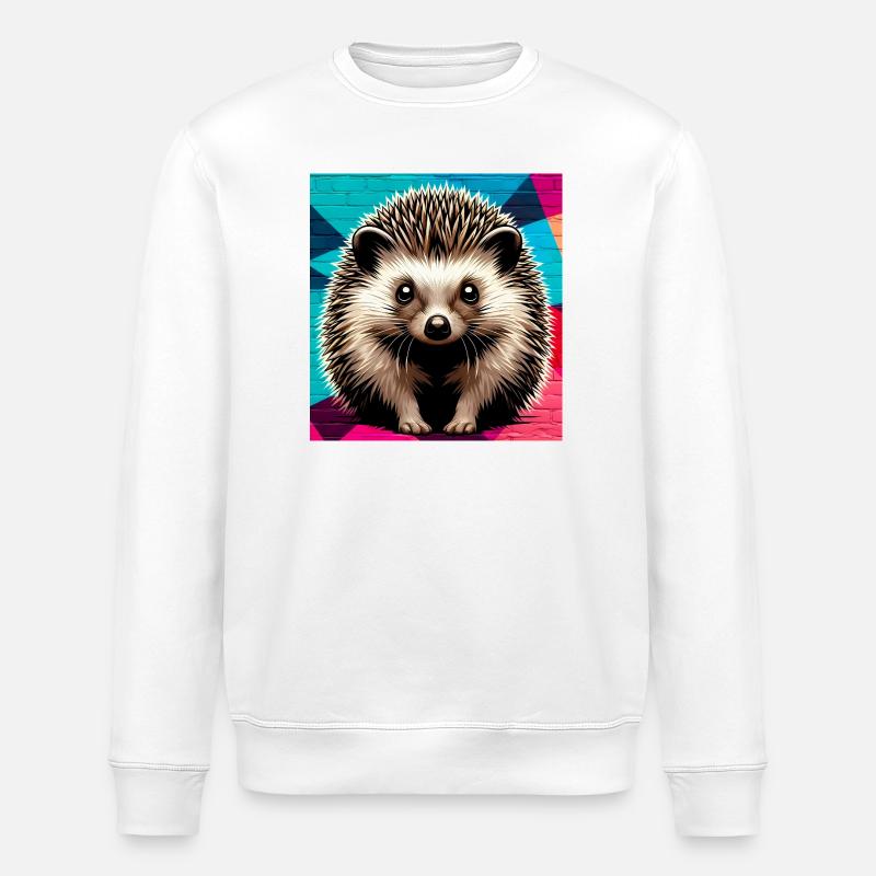 Igel - Stanley/Stella Unisex Bio-Sweatshirt ROLLER - Weiß