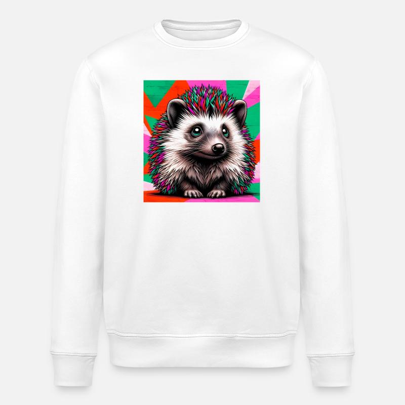 Igel - Stanley/Stella Unisex Bio-Sweatshirt ROLLER - Weiß
