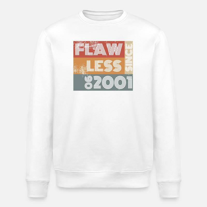 25e anniversaire Parfait depuis 06/2001 - Sweat bio ROLLER Stanley/Stella Unisexe - blanc