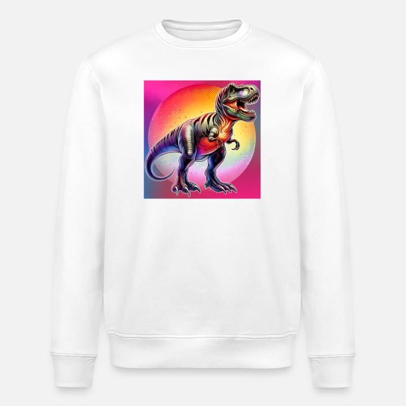 dinosaure - Sweat bio ROLLER Stanley/Stella Unisexe - blanc