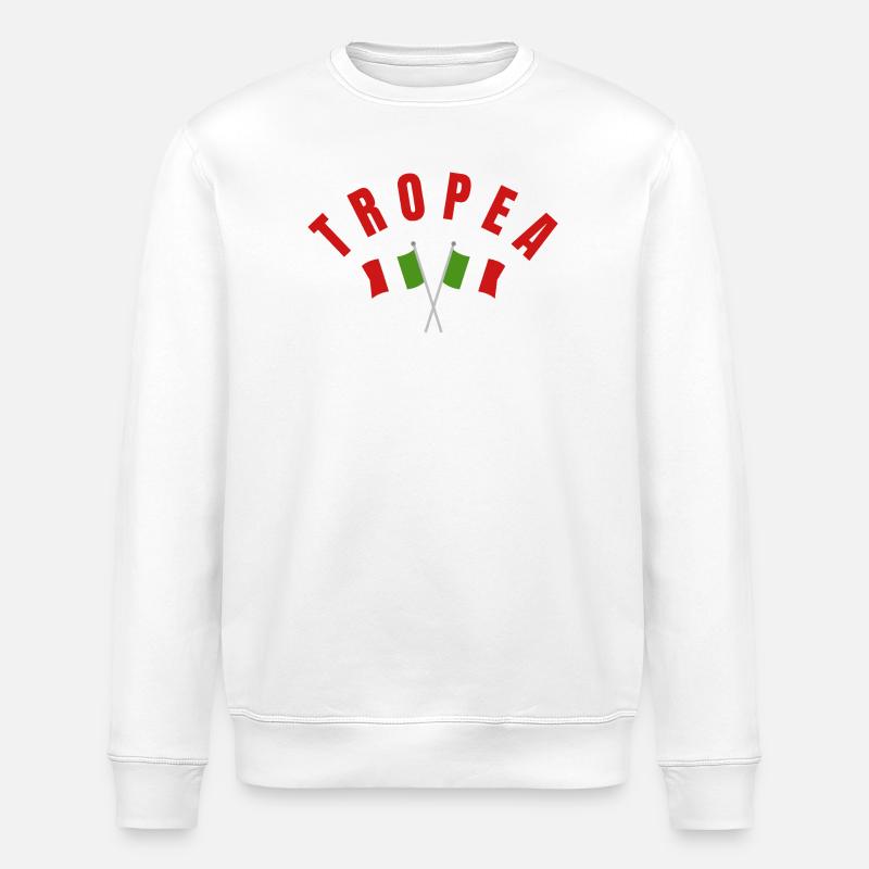 Blason du drapeau italien TROPEA - Sweat bio ROLLER Stanley/Stella Unisexe - blanc