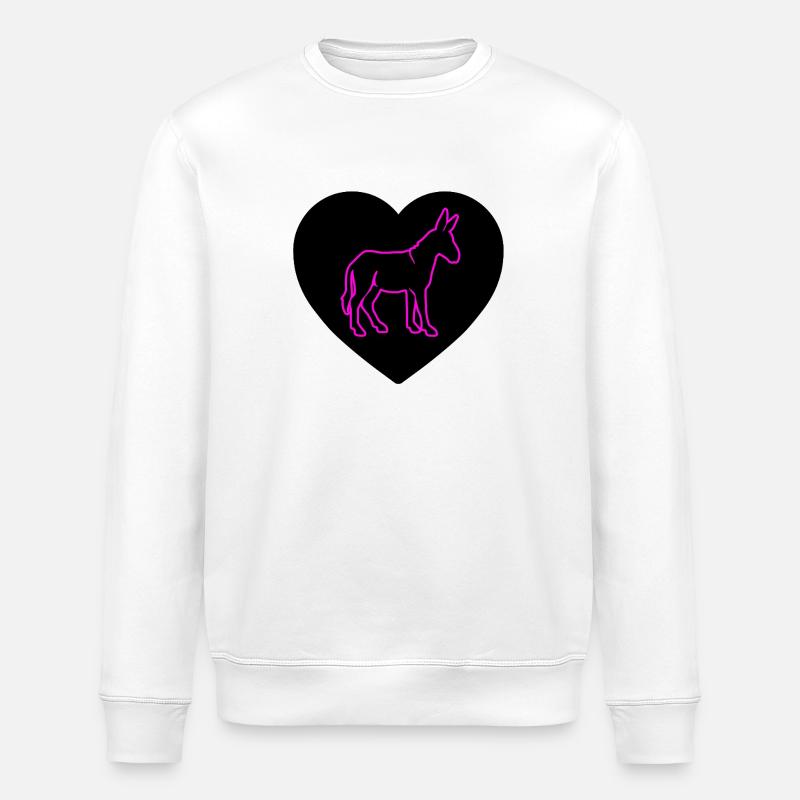 donkey - Stanley/Stella ROLLER Unisex Organic Sweatshirt - white