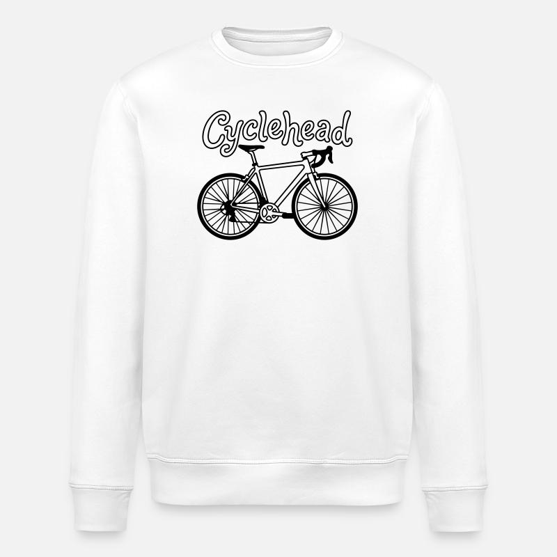 Fahrrad-Hipster - Stanley/Stella Unisex Bio-Sweatshirt ROLLER - Weiß