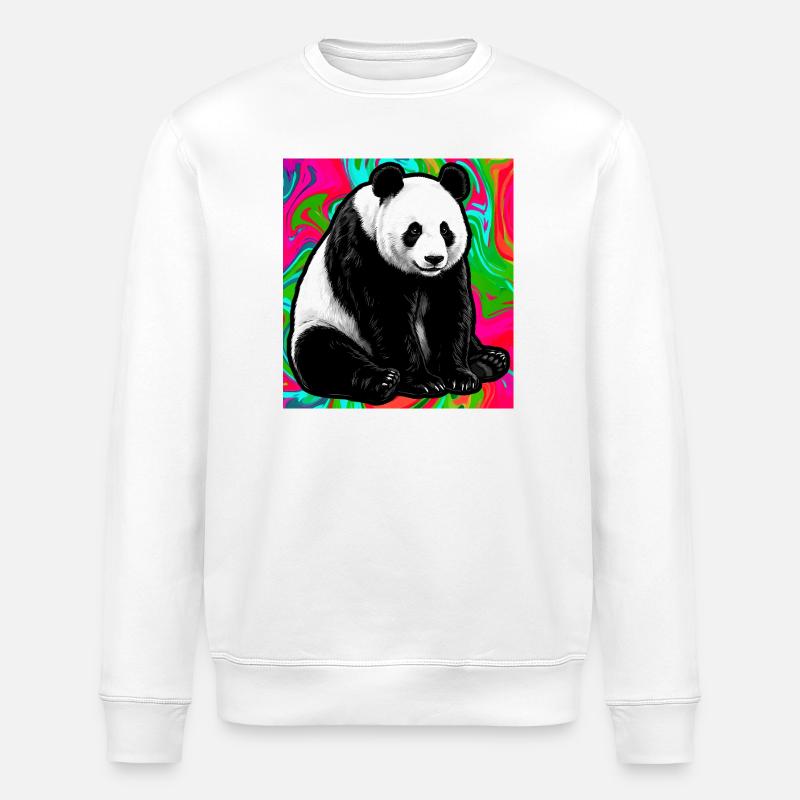 panda - Sweat bio ROLLER Stanley/Stella Unisexe - blanc