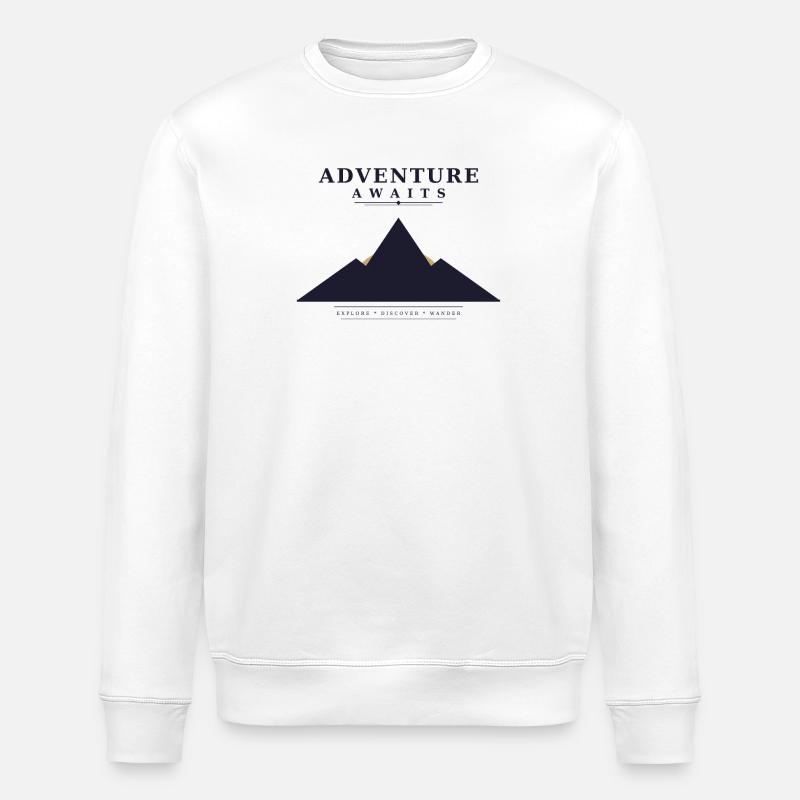 L’aventure vous attend - Sweat bio ROLLER Stanley/Stella Unisexe - blanc