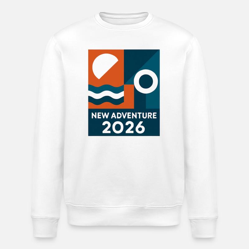 New Adventure 2026 - Stanley/Stella Unisex Bio-Sweatshirt ROLLER - Weiß