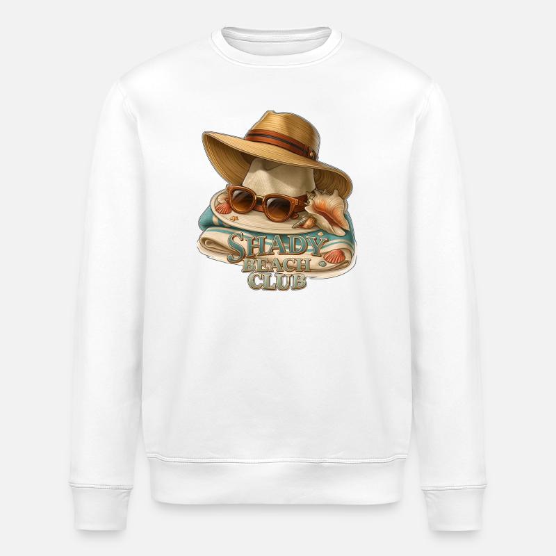 Shady Beach Club - Stanley/Stella Unisex Bio-Sweatshirt ROLLER - Weiß