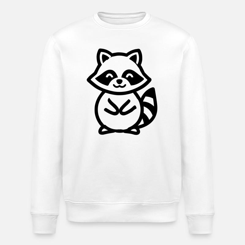 raccoon - Sweat bio ROLLER Stanley/Stella Unisexe - blanc