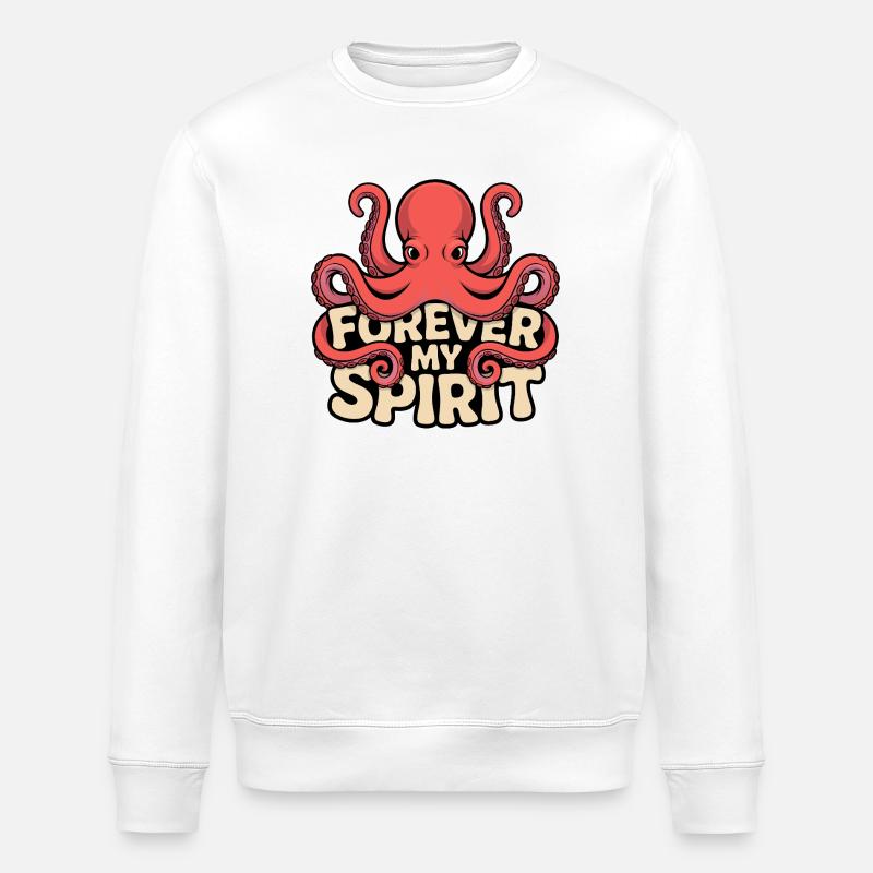 Forever My Spirit Octopus - Sweat bio ROLLER Stanley/Stella Unisexe - blanc