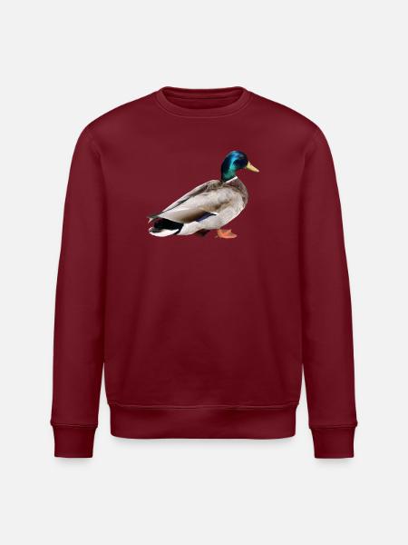 Stockente Männchen - Stanley/Stella Unisex Bio-Sweatshirt ROLLER - Weiß
