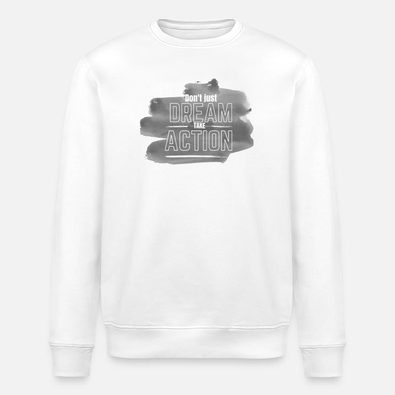 Rêve et Action - Sweat bio ROLLER Stanley/Stella Unisexe - blanc