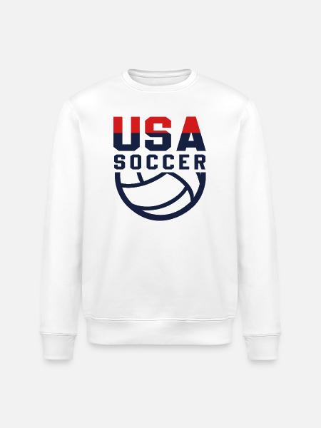 USA Soccer - Stanley/Stella ROLLER Unisex Organic Sweatshirt - white