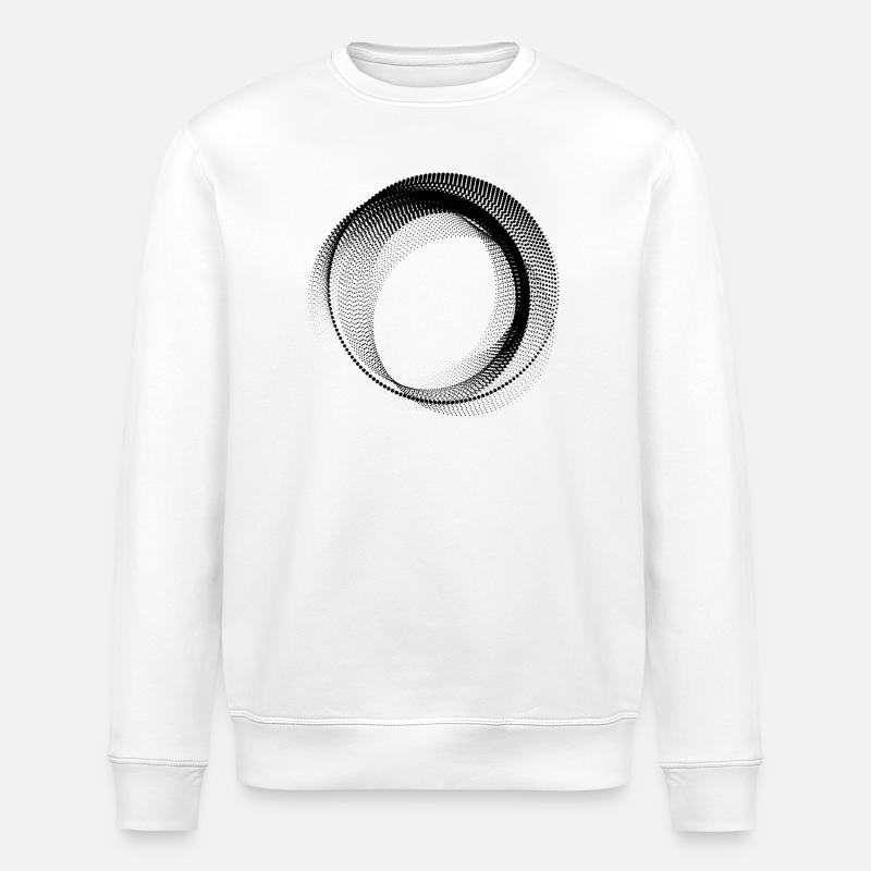 abstract circular shape - Stanley/Stella ROLLER Unisex Organic Sweatshirt - white