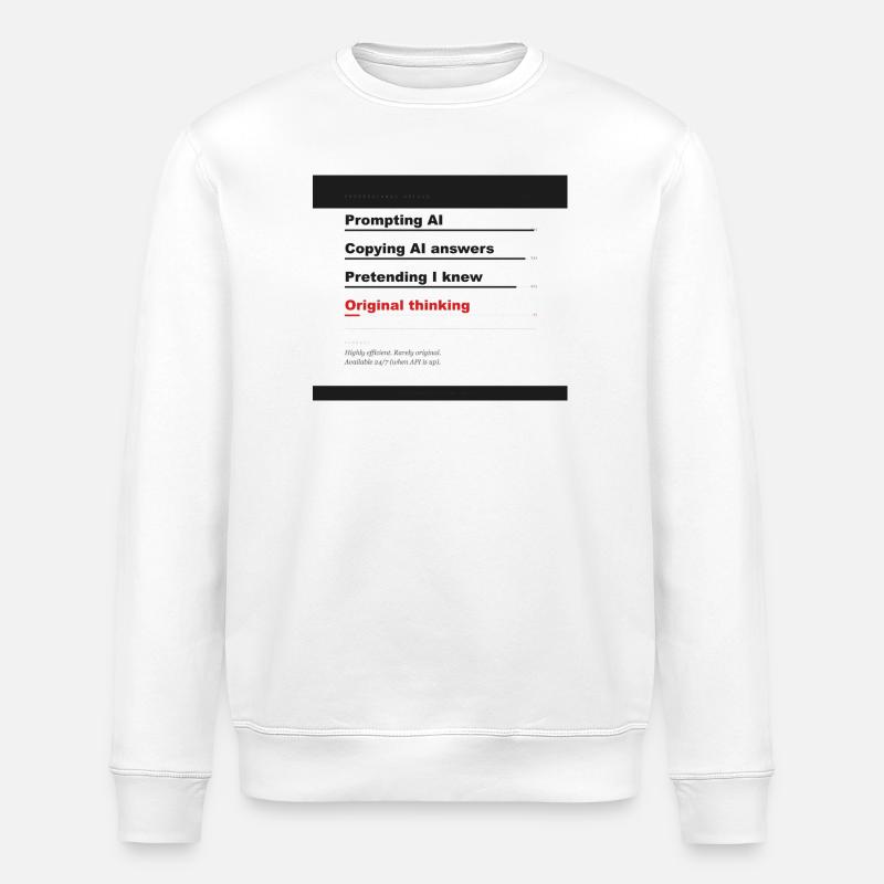 SKILLS: PROMPTING AI 99% - Sweat bio ROLLER Stanley/Stella Unisexe - blanc