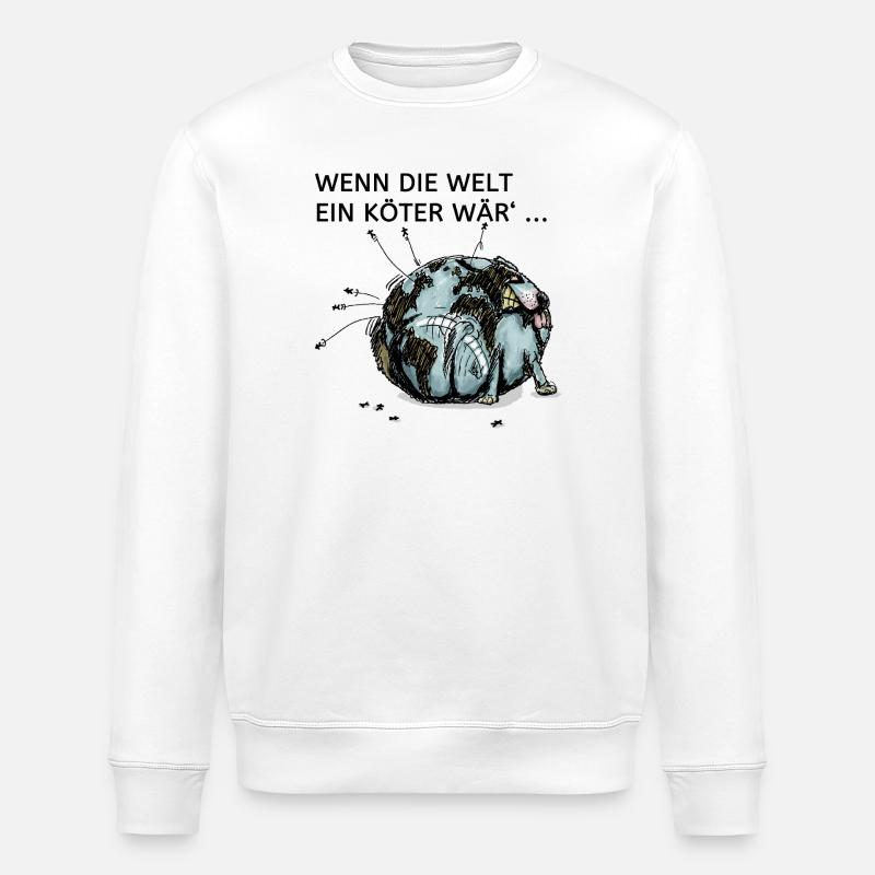 Weltköter - Stanley/Stella Unisex Bio-Sweatshirt ROLLER - Weiß