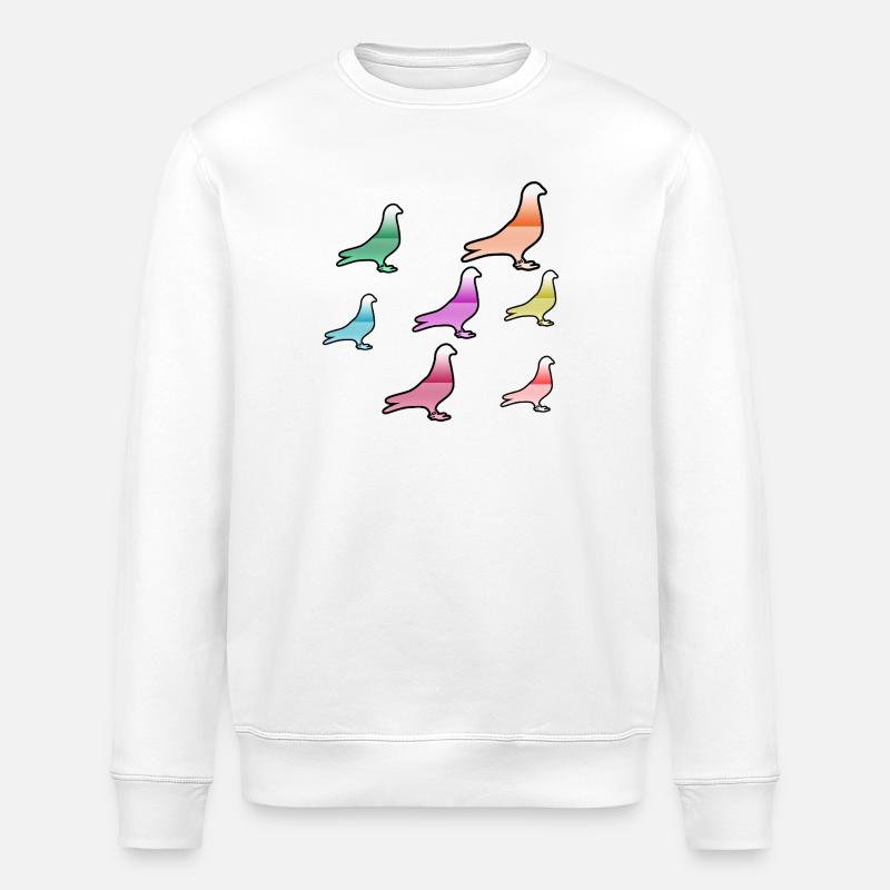Tauben - Stanley/Stella Unisex Bio-Sweatshirt ROLLER - Weiß