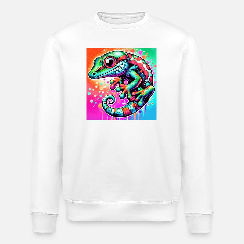 Gecko - Sweat bio ROLLER Stanley/Stella Unisexe - blanc