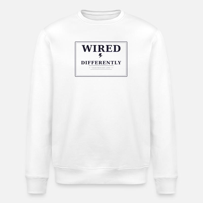Wired differently - Stanley/Stella ROLLER Unisex Organic Sweatshirt - white
