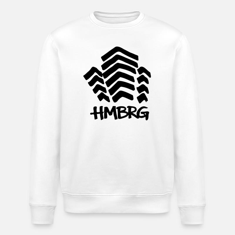 HAMBOURG Mundsburg - Sweat bio ROLLER Stanley/Stella Unisexe - blanc
