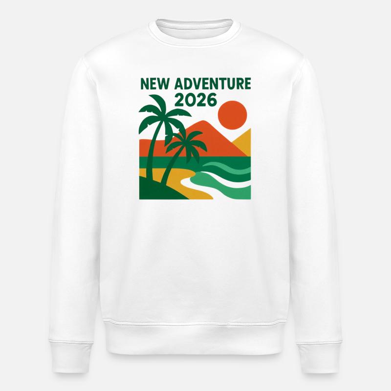 Nouvelle Aventure 2026 - Sweat bio ROLLER Stanley/Stella Unisexe - blanc