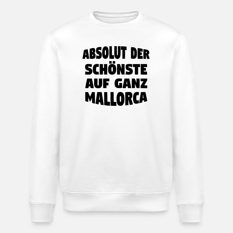Der schönste auf Mallorca - Stanley/Stella Unisex Bio-Sweatshirt ROLLER - Weiß