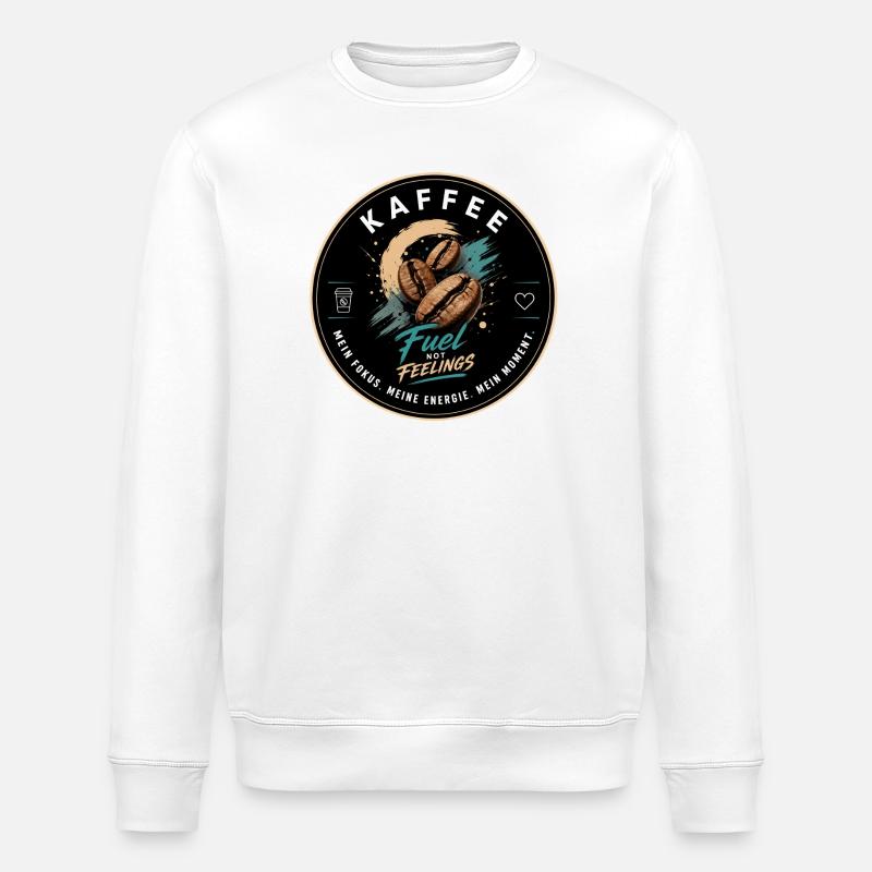 Fuel Coffee - Kaffee modern - Stanley/Stella Unisex Bio-Sweatshirt ROLLER - Weiß