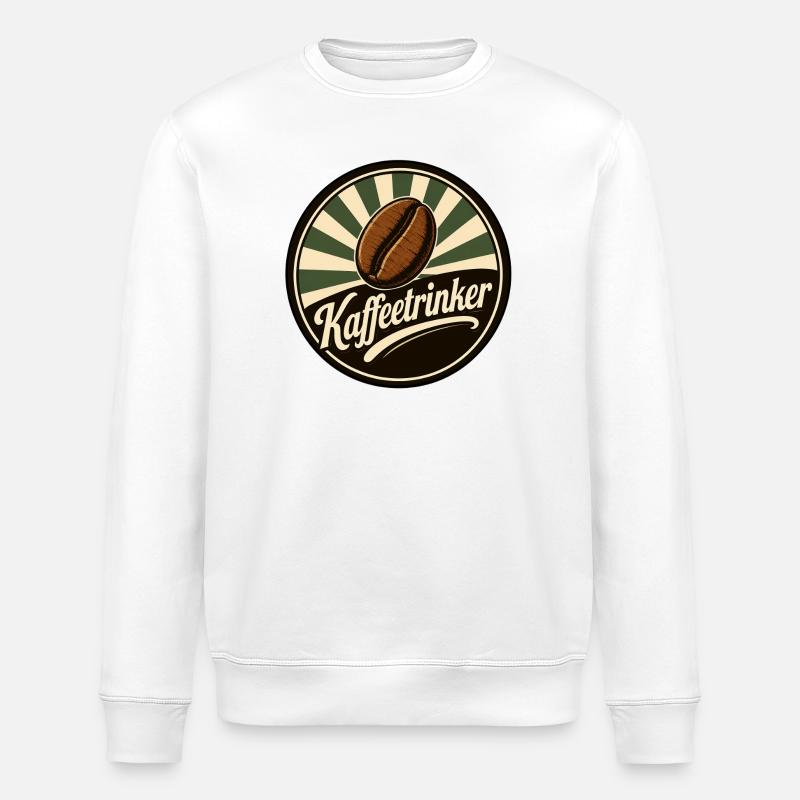 Kaffeetrinker klassisch - Stanley/Stella Unisex Bio-Sweatshirt ROLLER - Weiß