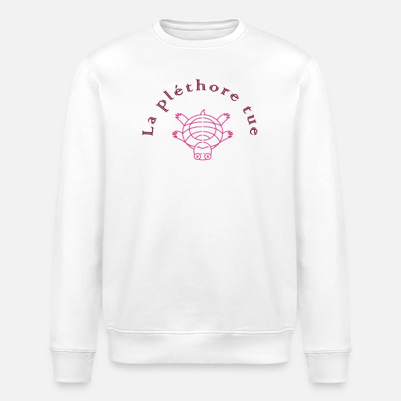 The plethora kills Rose - Stanley/Stella ROLLER Unisex Organic Sweatshirt - white