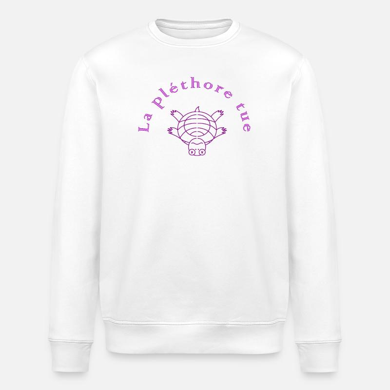 La Pléthore Tue Violet - Sweat bio ROLLER Stanley/Stella Unisexe - blanc
