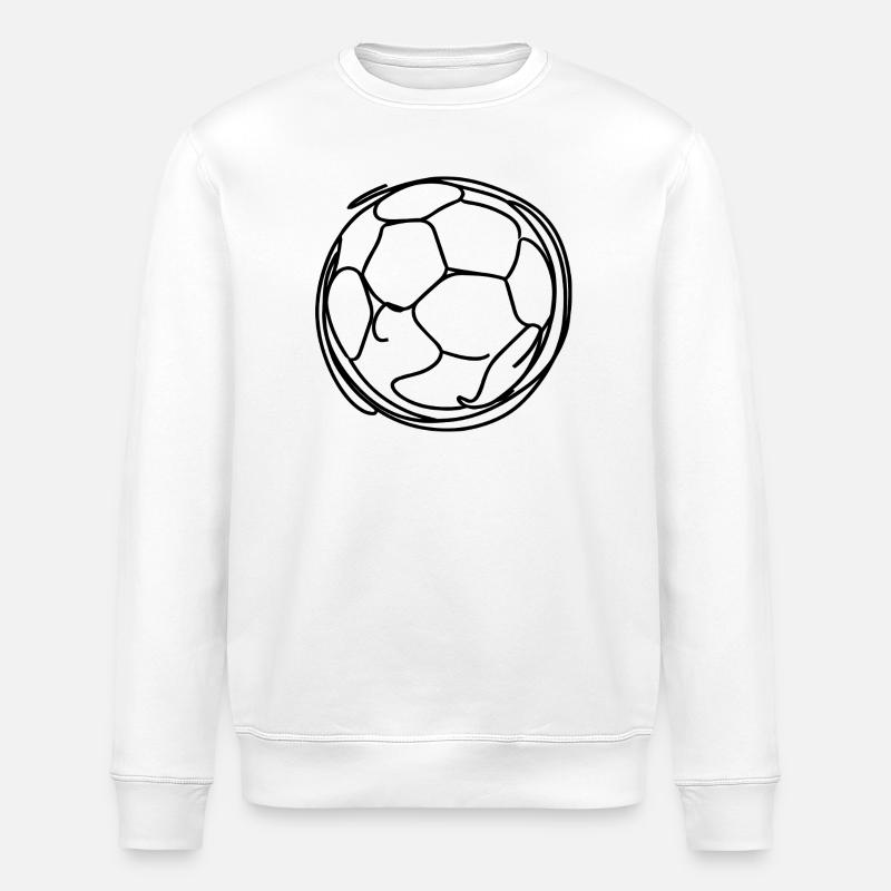 Soccer - Stanley/Stella ROLLER Unisex Organic Sweatshirt - white