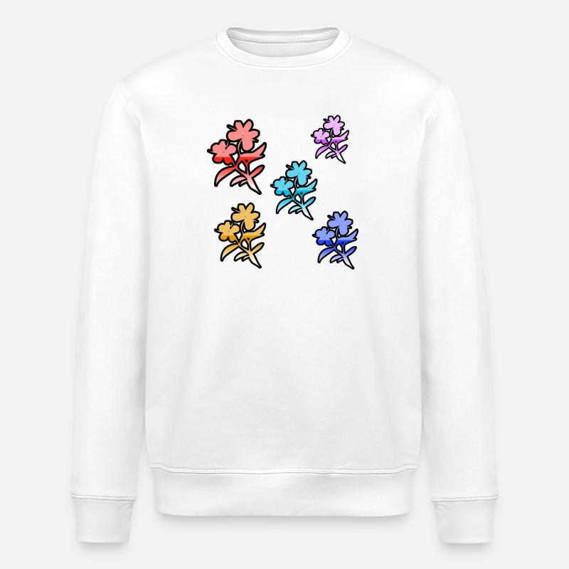 Fleur - Sweat bio ROLLER Stanley/Stella Unisexe - blanc