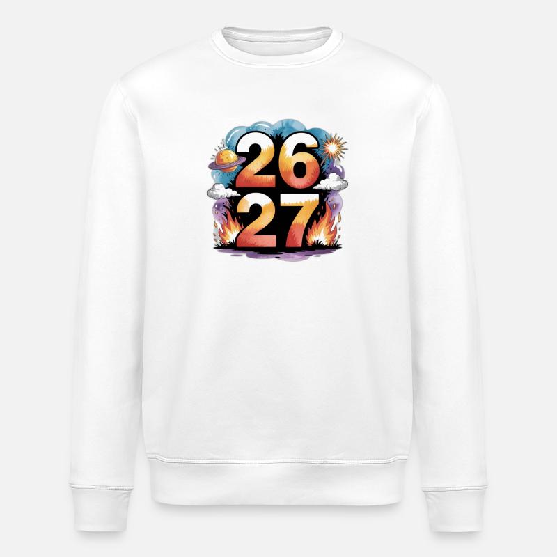 Réveillon du Nouvel An 26 / 27 - Sweat bio ROLLER Stanley/Stella Unisexe - blanc
